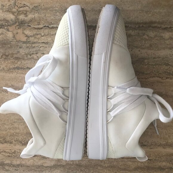 Women's White Steve Madden Fashion Sneakers Size 6.5 - Picture 8 of 9